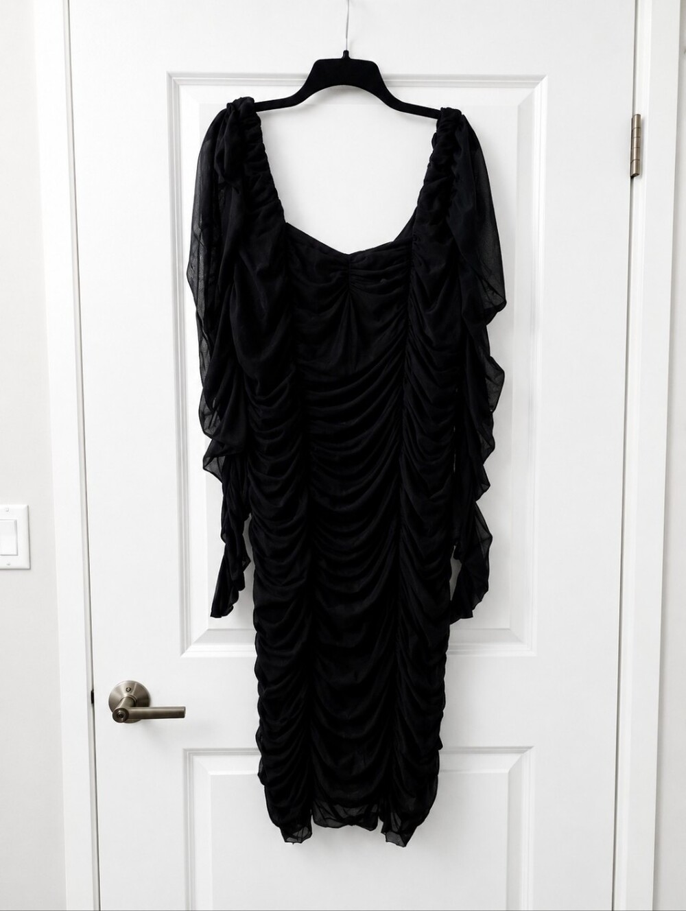 Fashion Nova Whimsigoth Romantic Goth Vampirecore Ruched Midi Dress Size 3X
